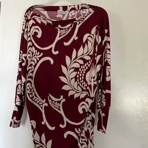 In my closet burgundy blouse nwt